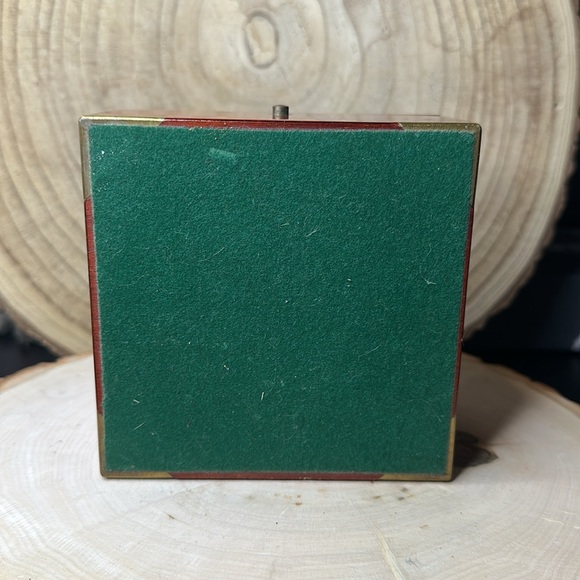 Tiffany & Co Wooden Desk Clock with Gold Accents - AS IS - Working Battery - Picture 10 of 13